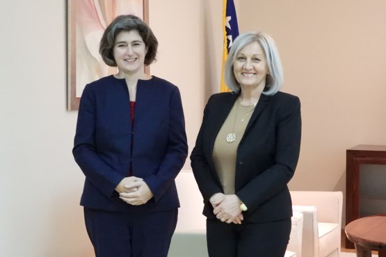 Zamjenica predsjedavajućeg Predstavničkog doma Borjana Krišto primila u nastupnu posjetu zamjenicu šefa Misije u Ambasadi SAD u BiH